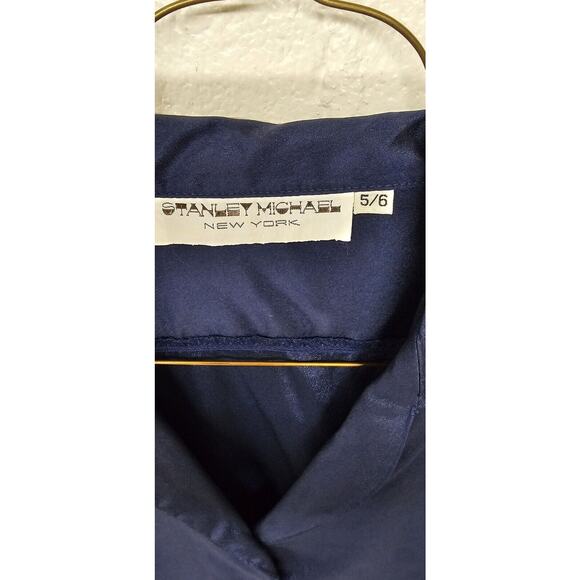 Vintage Stanley Michael NY Button up Blouse Long Sleeve Shirt Woman's Size 5/6 - Picture 2 of 6